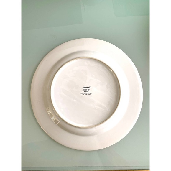 Sakura “Magic of Santa” Serving Plate, Vintage Chop Plate Christmas Server - Picture 4 of 4